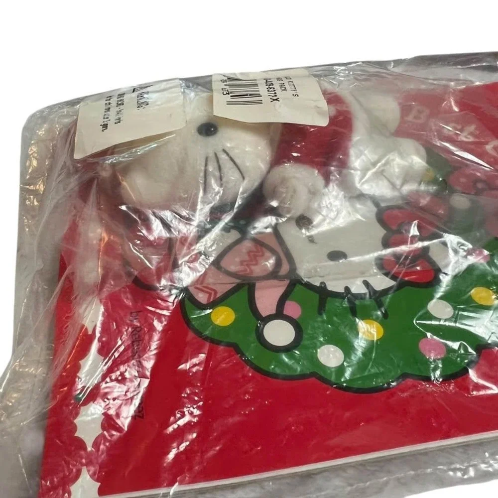RARE Sanrio Hello Kitty‎ Scholastic Book & Plush 2002 Best Christmas Ever